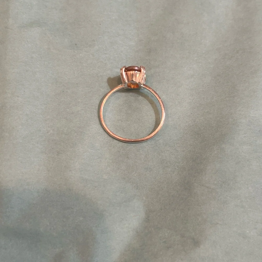 Carrie Elizabeth Sterling Silver Exotic Topaz Ring Sterling Silver Large Sz 8.5 - Picture 5 of 9